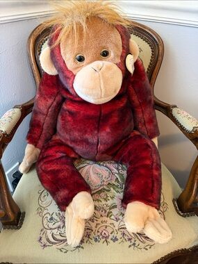 VINTAGE Ty Beanie Buddy EXTRA LARGE Schweetheart Orangutan Huge 29" Plush